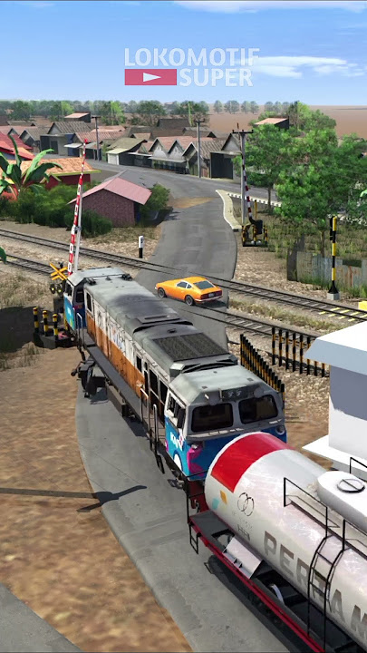 Perlintasan Palang Pintu Kereta Api Lucu #keretaapi #train #railway
