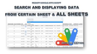 WebApp Apps Script - Search, Get and Displaying Data from Specific Sheet and ALL SHEETS (Member)