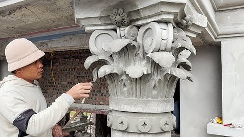 Construction Techniques For Porch Columns For Luxury Villas By Vietnamese Artisans