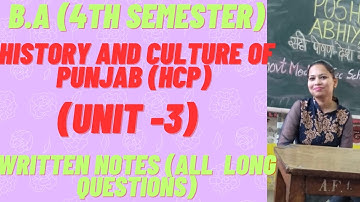 Hcp (4th sem) || unit -3 ||ch-8 and ch-9 || written notes #pu #rightguidance