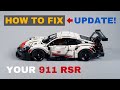 Update on: HOW TO FIX your Lego Technic Porsche 911 RSR - Lego Set #42096