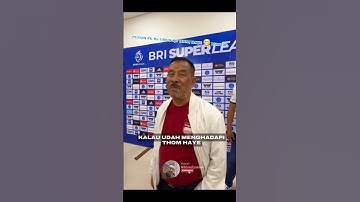 pujian pak hj.umuh ke prop thom haye #football #persib #persibbandung