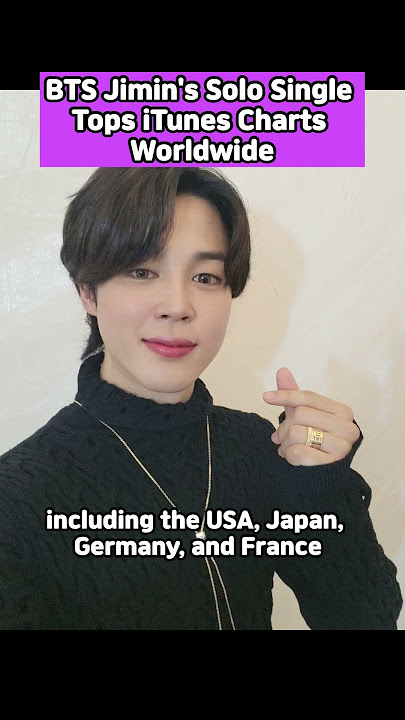 BTS Jimin's Solo Single Tops iTunes Charts Worldwide