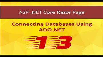 ASP.NET Core db First Ado.Net Part 13 : Create Items OnGet