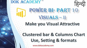 Power BI in Hindi Part 10:-  Visual Part 2:-   Clustered Bar & Column Chart Formats & Settings
