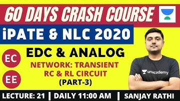 L21: Network: Transient RC & RL Circuit | 60 Days Crash Course for NLC and iPATE 2020 Exam (EC/EE)