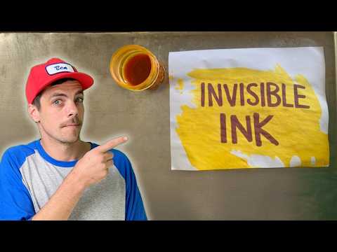 Can You Really Make Invisible Ink at Home? I Tested It - YouTube