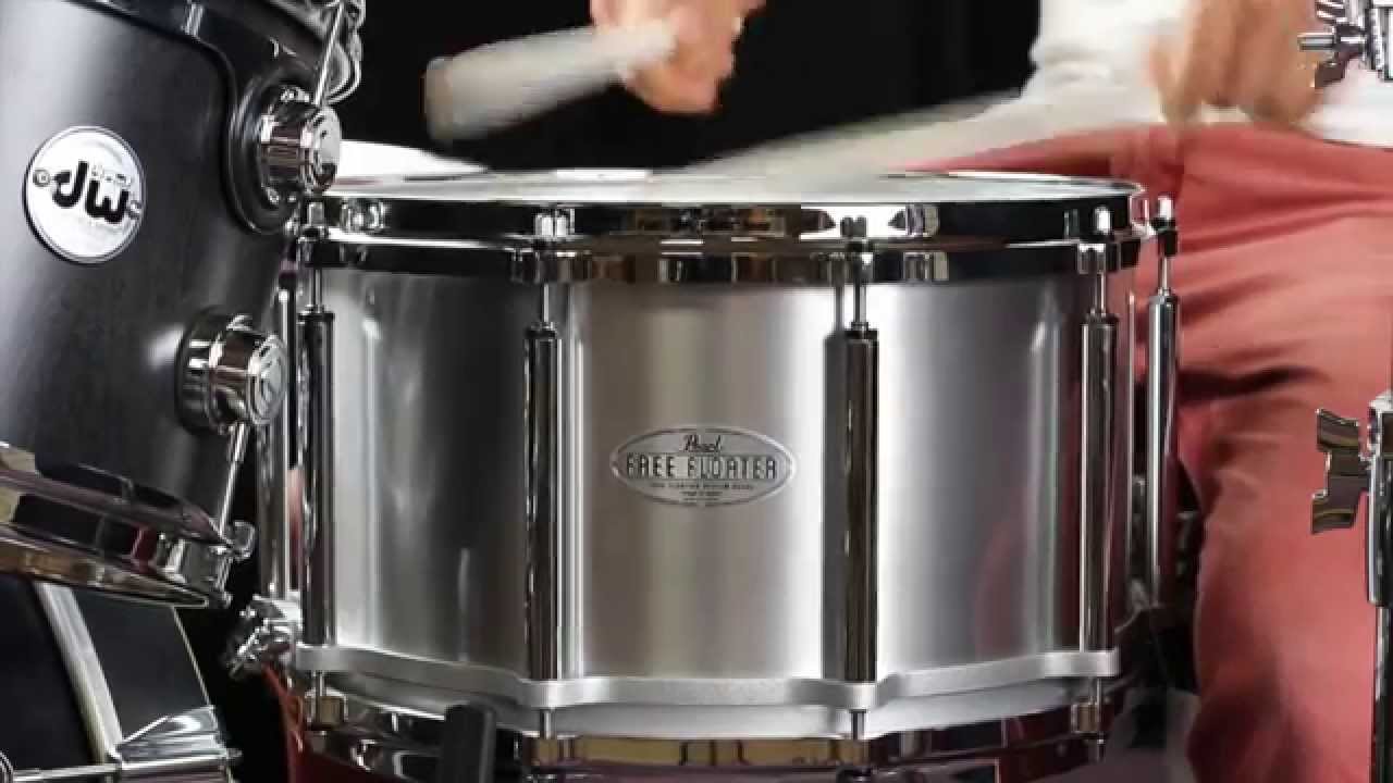 Pearl 8 X 14 Aluminium Free Floating Snare Youtube
