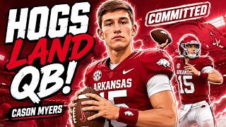 Arkansas Lands Its 2027 QB! Cason Myers Commits to the Razorbacks | Full Breakdown