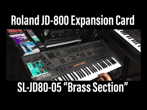 (1/2) Roland JD800 SL-JD80-05 Brass Section Sound Card preset patches Demo