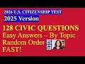 2026 US Citizenship Test (2025 Version) – 128 Civics Questions &amp; Answers - Fast by Topic (2/5)