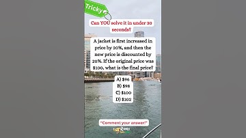 % Real-World Math: PERCENTAGE Twist Puzzle Most Students FAIL | ACT & SAT Prep #shorts #math