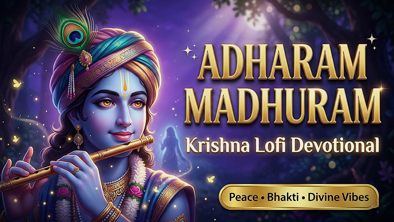 Adharam Madhuram Lofi   Krishna Bhajan   Bhakti Song   Bhajan Song   Madhurashtakam