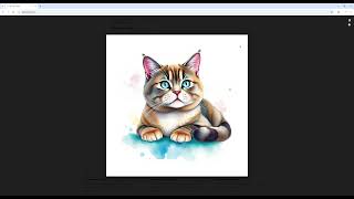 Custom Notepad with AI PLUS PRINT in Just One Minute | Watercolor Illustration British Shorthair