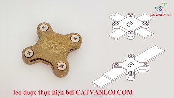 👉 Kẹp thanh đồng thoát sét 4 ngã 3x25 Square tape clamp đạt chuẩn IEC 62561 / TCVN 9385✅
