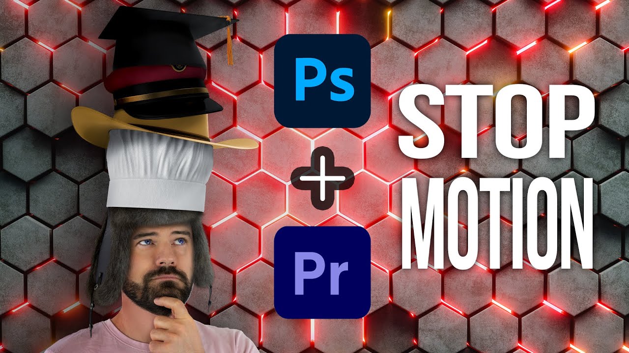 How to make a stop motion video using Photoshop and Premiere Pro - YouTube