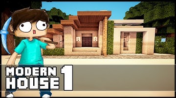Minecraft Let´s Build: Small Modern House - Part 1