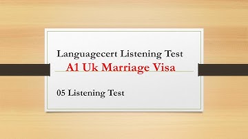 "LanguageCert A1 Listening Test Practice | Full Test with Answers" | Listening spouse visa |