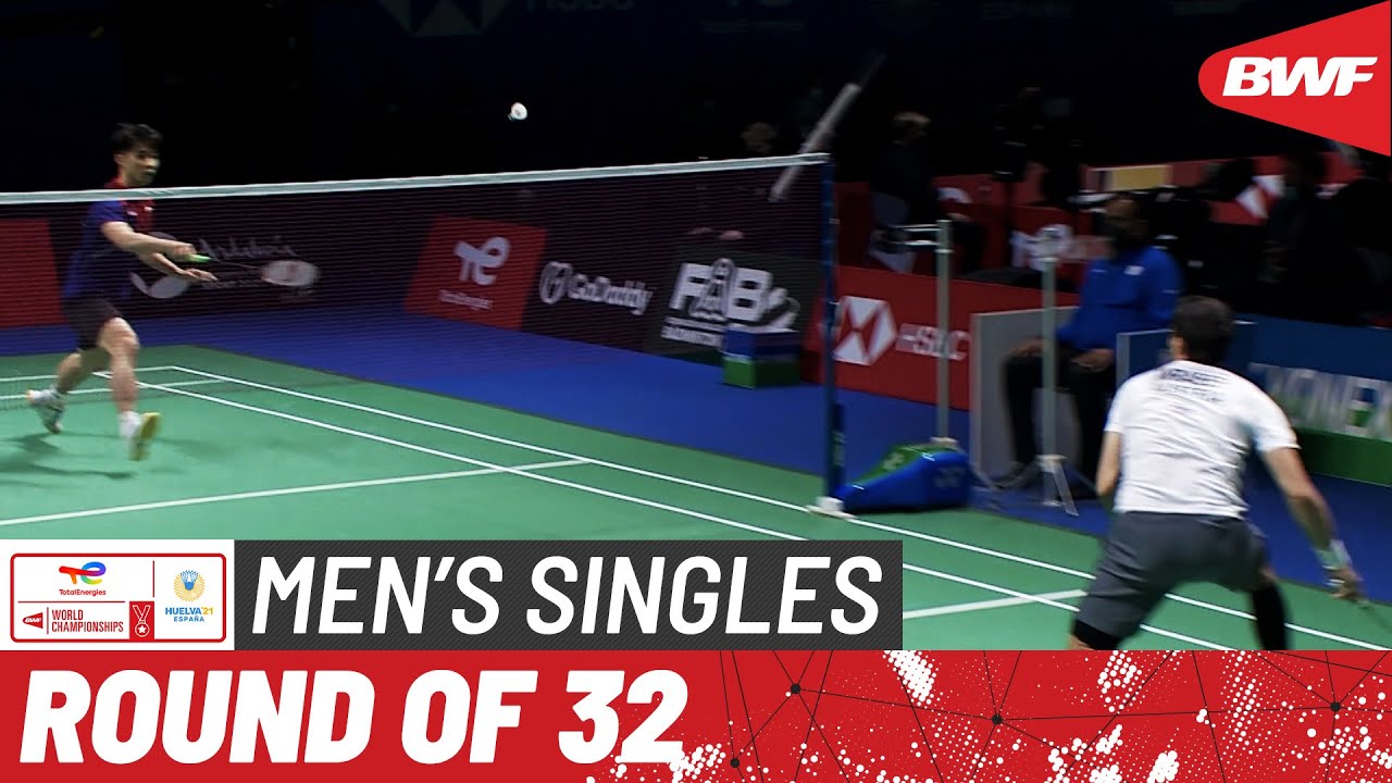 TotalEnergies BWF World Championships 2021 Luka Wraber (AUT) vs Loh Kean Yew (SGP) R32