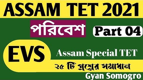 EVS class for Assam tet || Assam special TET 2021