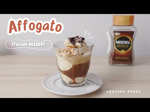 Affogato Coffee Recipe using instant coffee I Italian Dessert