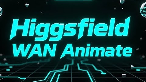 Higgsfield Wan Animate : AI VFX in laptop