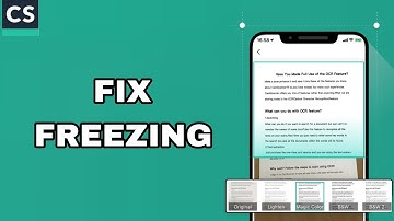 How To Fix And Solve Freezing On CamScanner App | Final Solution