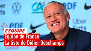 Équipe de France - La conférence de presse de Didier Deschamps après la liste des Bleus