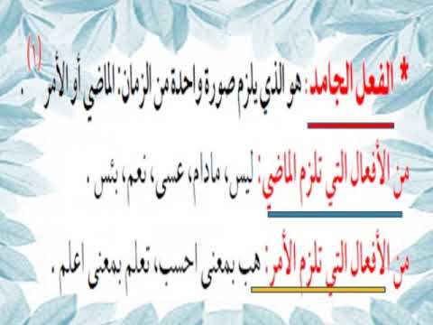 الفعل اللازم والمتعدي جمال القرش