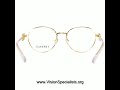 Versace VK1002 Eyeglasses Youth Kids Girls Full Rim  Gold GoldMedusaLogo1002