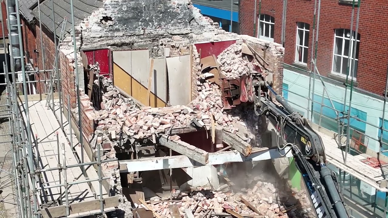 Building Demolition | Avenham St Preston #demolitionvideo