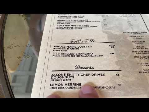 Ironside Fish And Oyster Menu