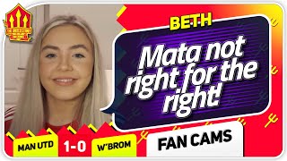 BETH! NO MORE MATA! Manchester United 1-0 West Brom Fan Cam