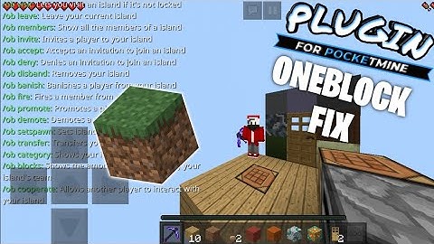 Plugin ⟩ OneBlock Fix for PocketMine-MP | Fix - Translated | API 3.16.X | DOWNLOAD