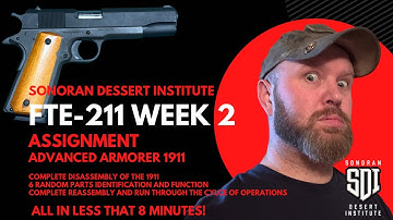 SDI - FTE 211 - Week 2 Assignment (disassembly and reassembly 1911)
