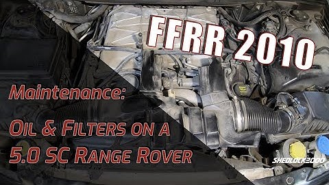 5.0SC Oil Change & Engine Noise #rangerover #l322 #timingchain #supercharger #AJV8 #service #l494