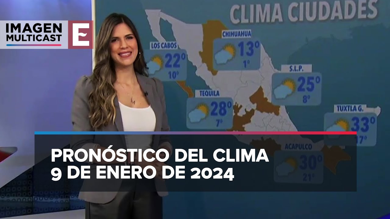 Clima para hoy 9 de enero de 2024 YouTube