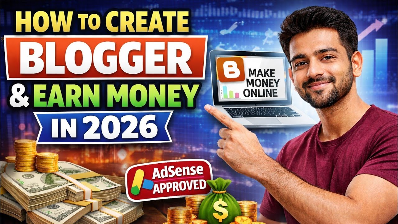 How to Create Blogger Website & Earn Money in 2026 | Blogger Full ...
