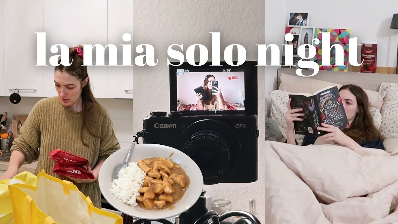 Solo night | Spesa, relax e lettura in solitaria✨