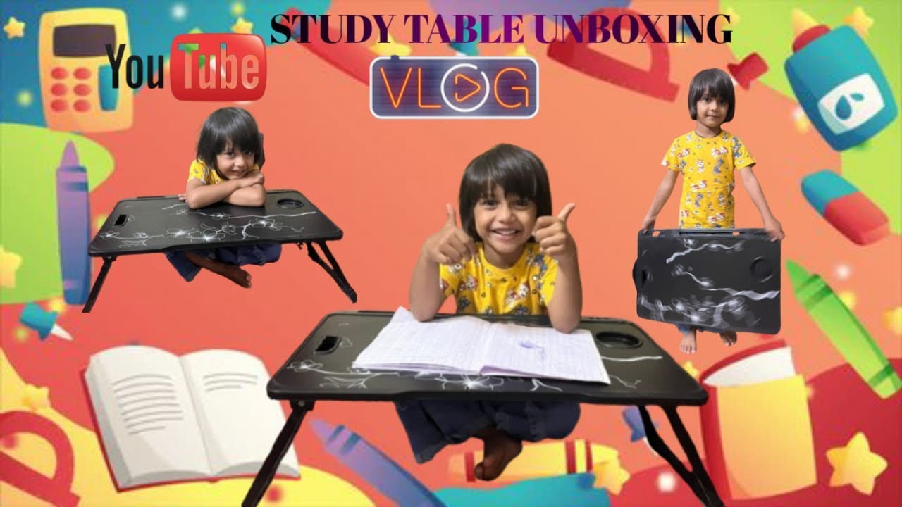 Study Table Vlog Study table unboxing mini vlog #chidrensday special - YouTube