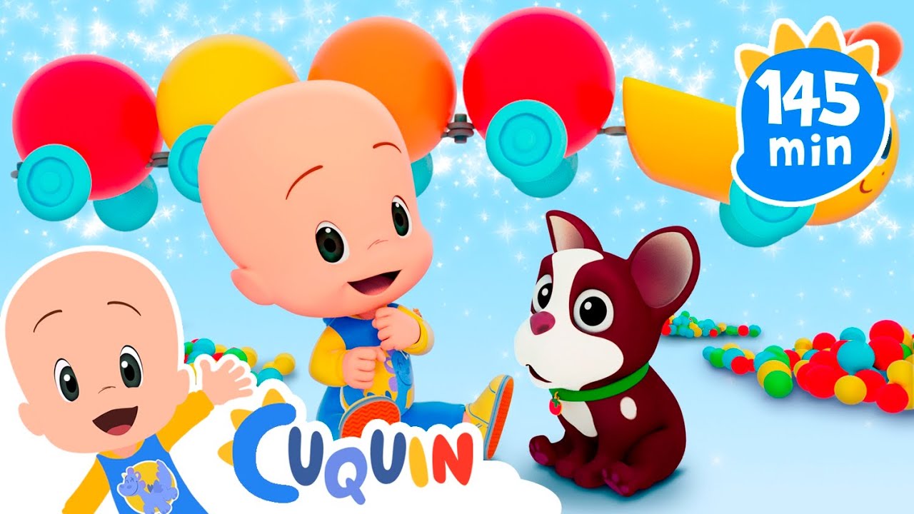 ¡ORUGA TRAGABOLAS! Aprende los colores con Cuquín y las pelotas de colores | Vídeos educativos