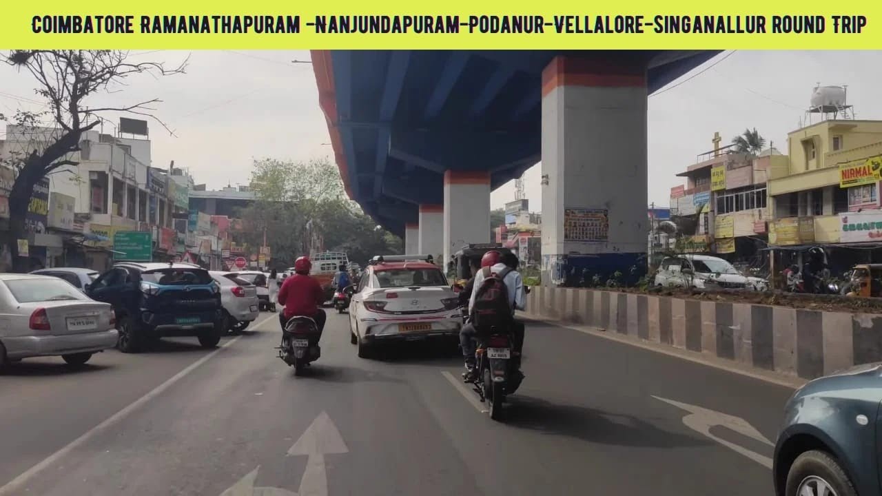 Subscribers Request|Ramanathapuram-Nanjundapuram-Podanur-Vellalore-Singanallur RoundTrip 