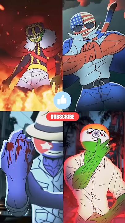 Bendera negara di dunia #countryhumans #animation