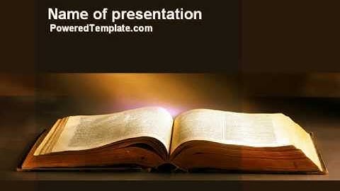 Holly Book PowerPoint Template by PoweredTemplate.com