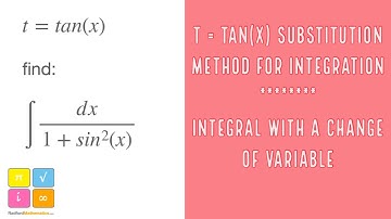Integral of 1/(1+sin^2(x)) | t = tan(x) substitution for integrating rational function of sin^2(x)