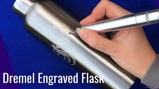 Hand Engraved Dad Flasks