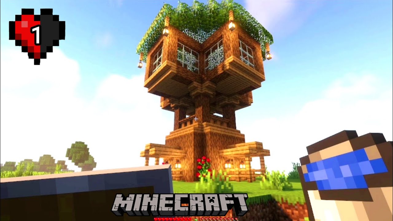 I Built My First Tree House in Minecraft | Episode 1 - YouTube