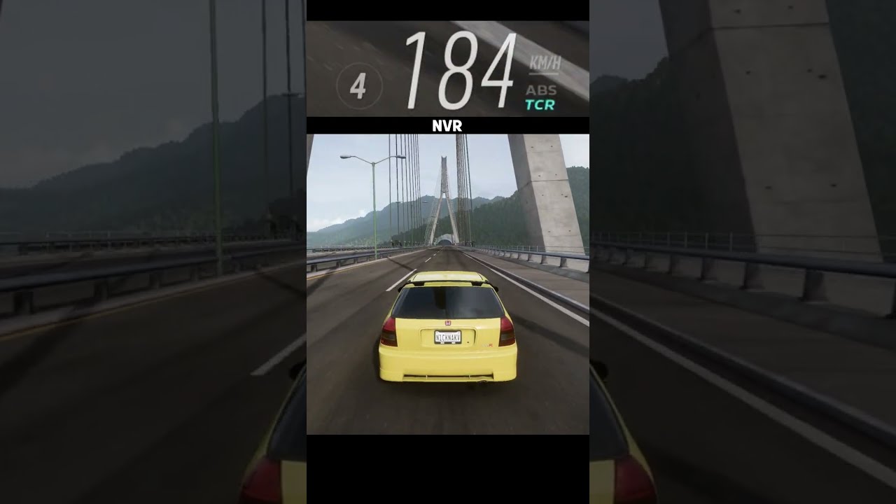 HONDA CIVIC TYPE R 436hp TUNNEL RUN PURE SOUND Forza Horizon 5 Shorts Tunnel