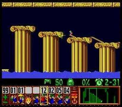 Lemmings - Taxing Level 11 Solution
