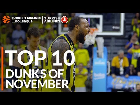 Turkish Airlines EuroLeague, Top 10 Dunks of November!